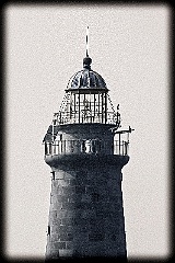 Minots Ledge Light Bird Cage Lantern Room -BW